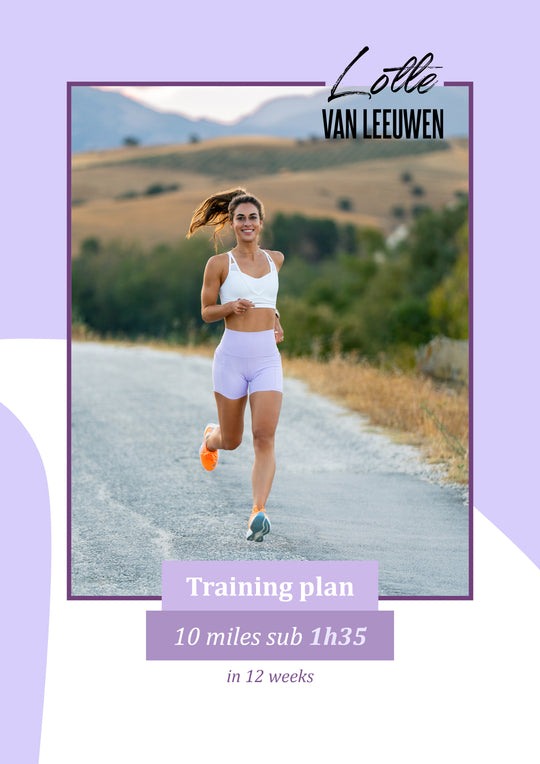 Trainingsschema – 10 mijl binnen 1u35